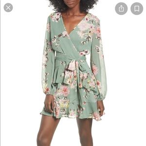 Love, Fire green floral dress! New with tags.